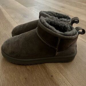 Grey ultra mini uggs